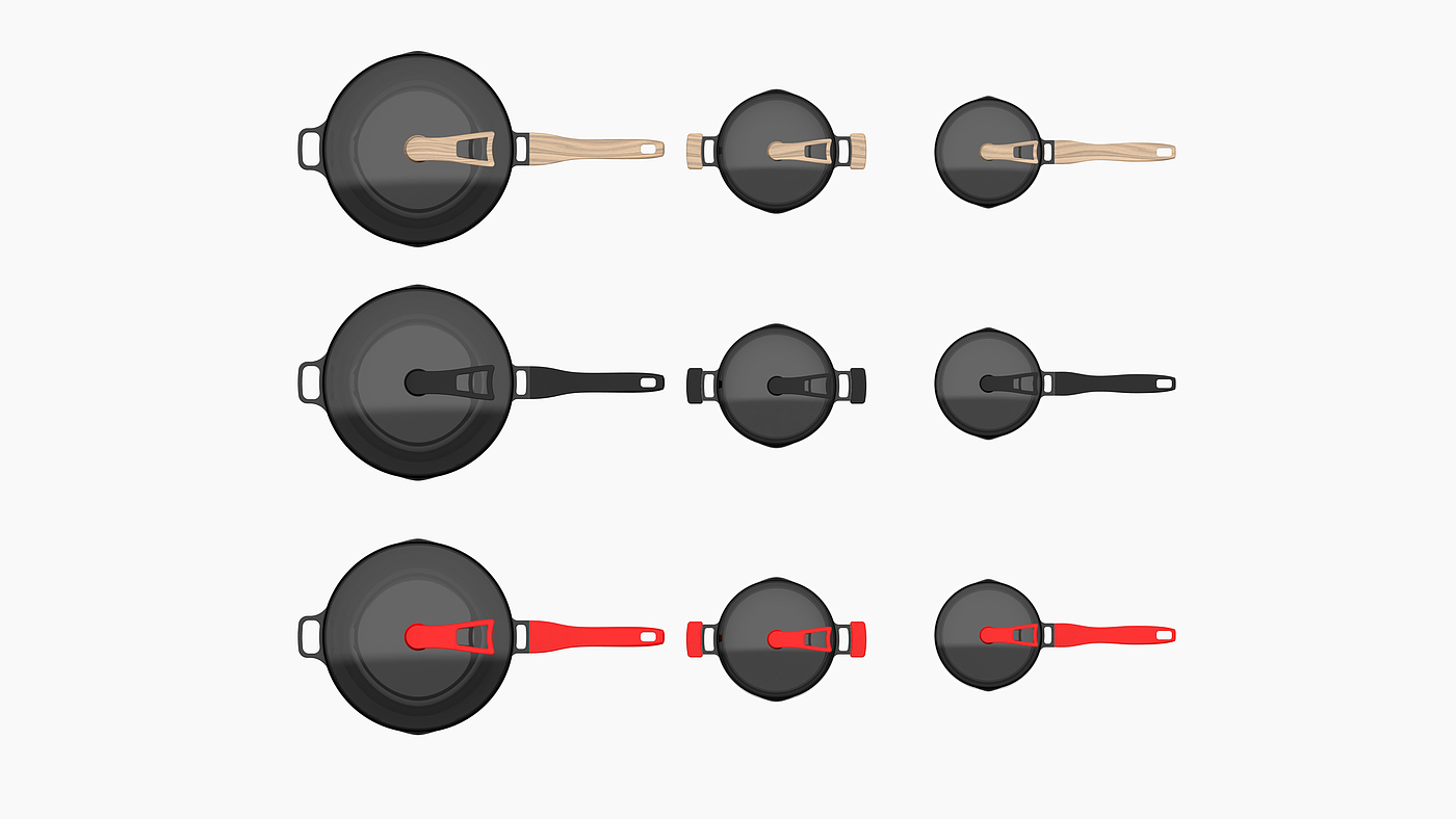 industrial design，Appearance design，cookware，Wok，Soup pot，The milk pot，