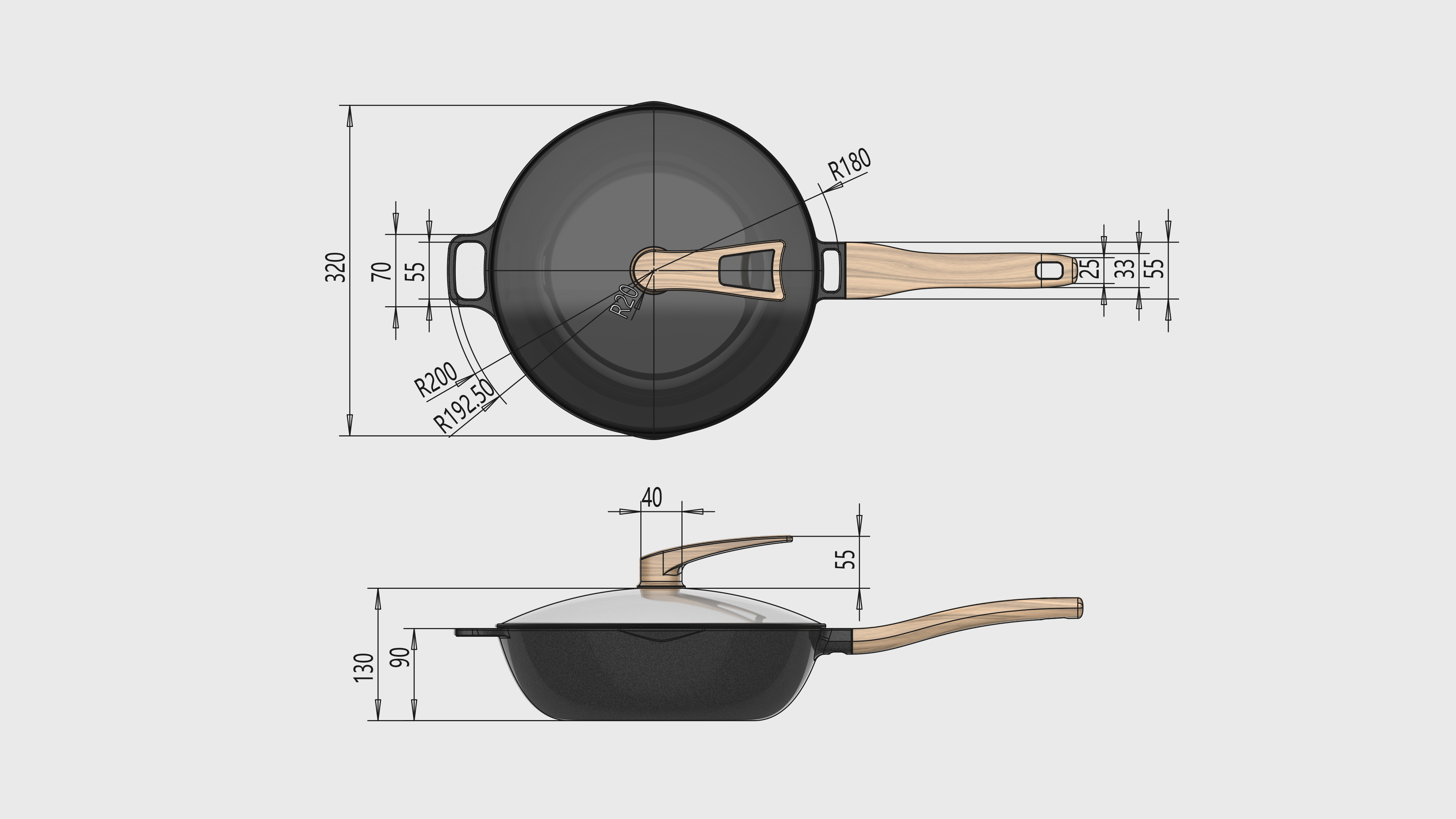 industrial design，Appearance design，cookware，Wok，Soup pot，The milk pot，
