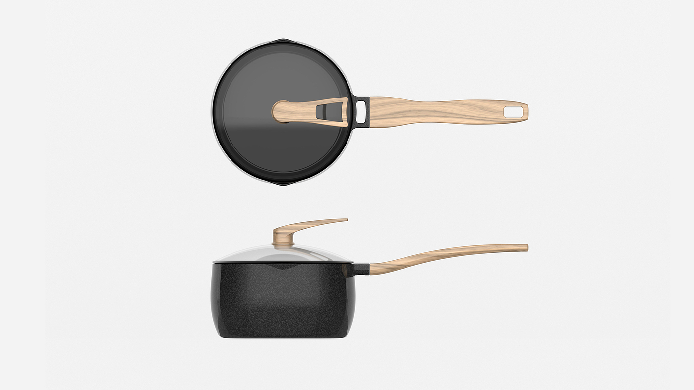 industrial design，Appearance design，cookware，Wok，Soup pot，The milk pot，