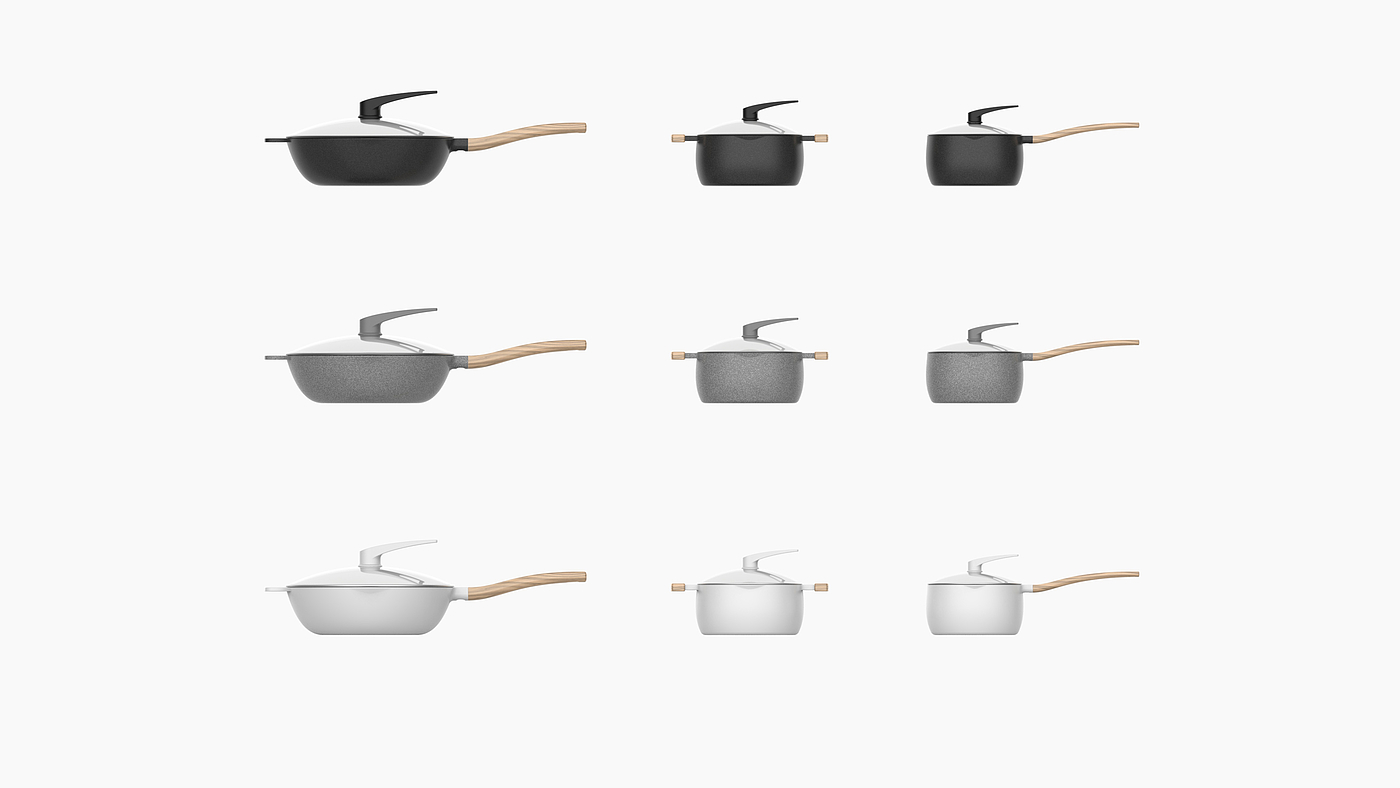 industrial design，Appearance design，cookware，Wok，Soup pot，The milk pot，