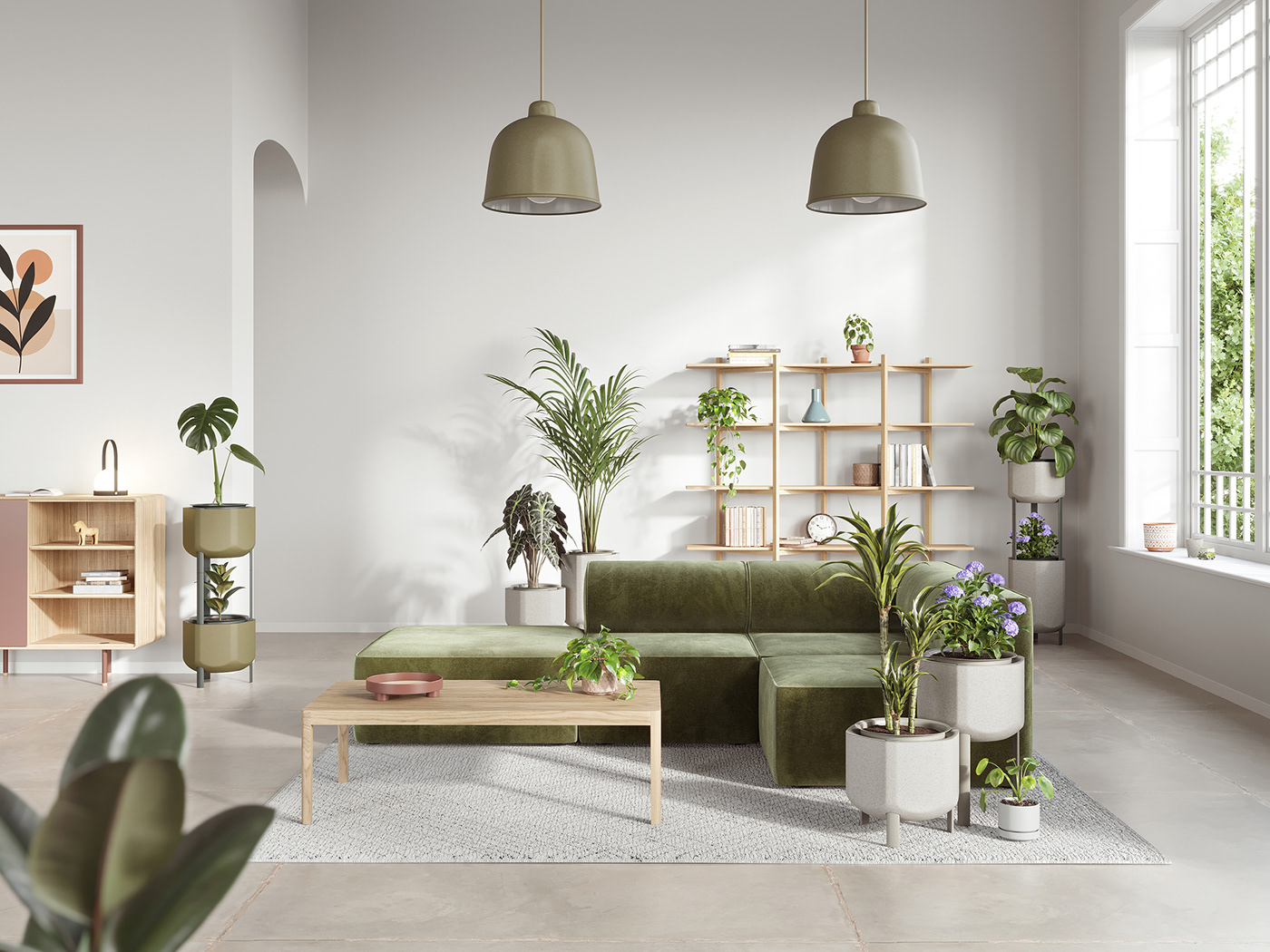 Marly Garden，Modular planting，Planters，