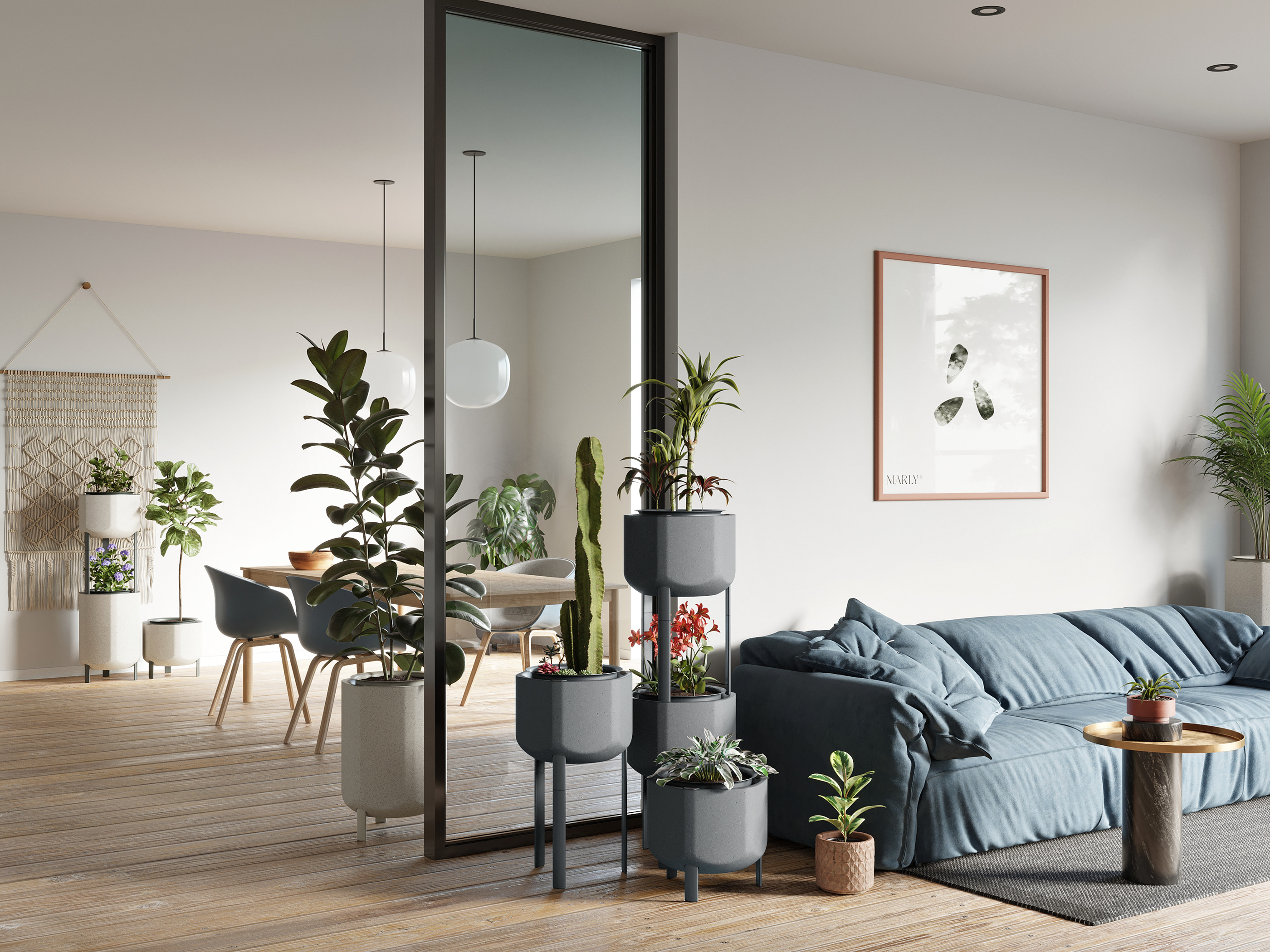 Marly Garden，Modular planting，Planters，