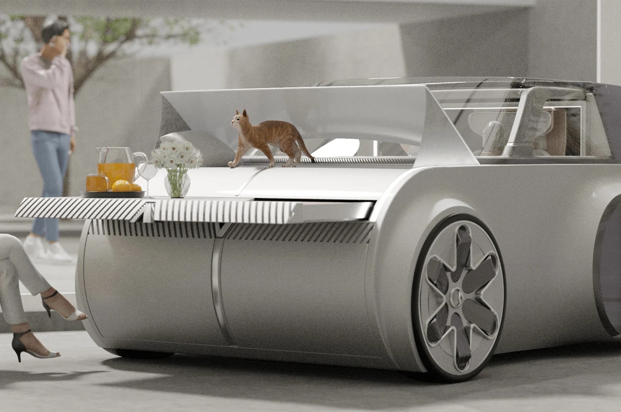 renault，electric vehicle，"Pet communication device"，RENAULT PET COMMUNI，Renault ez-go concept car，