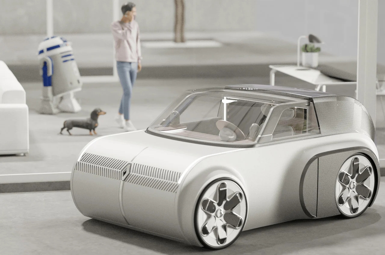 renault，electric vehicle，"Pet communication device"，RENAULT PET COMMUNI，Renault ez-go concept car，