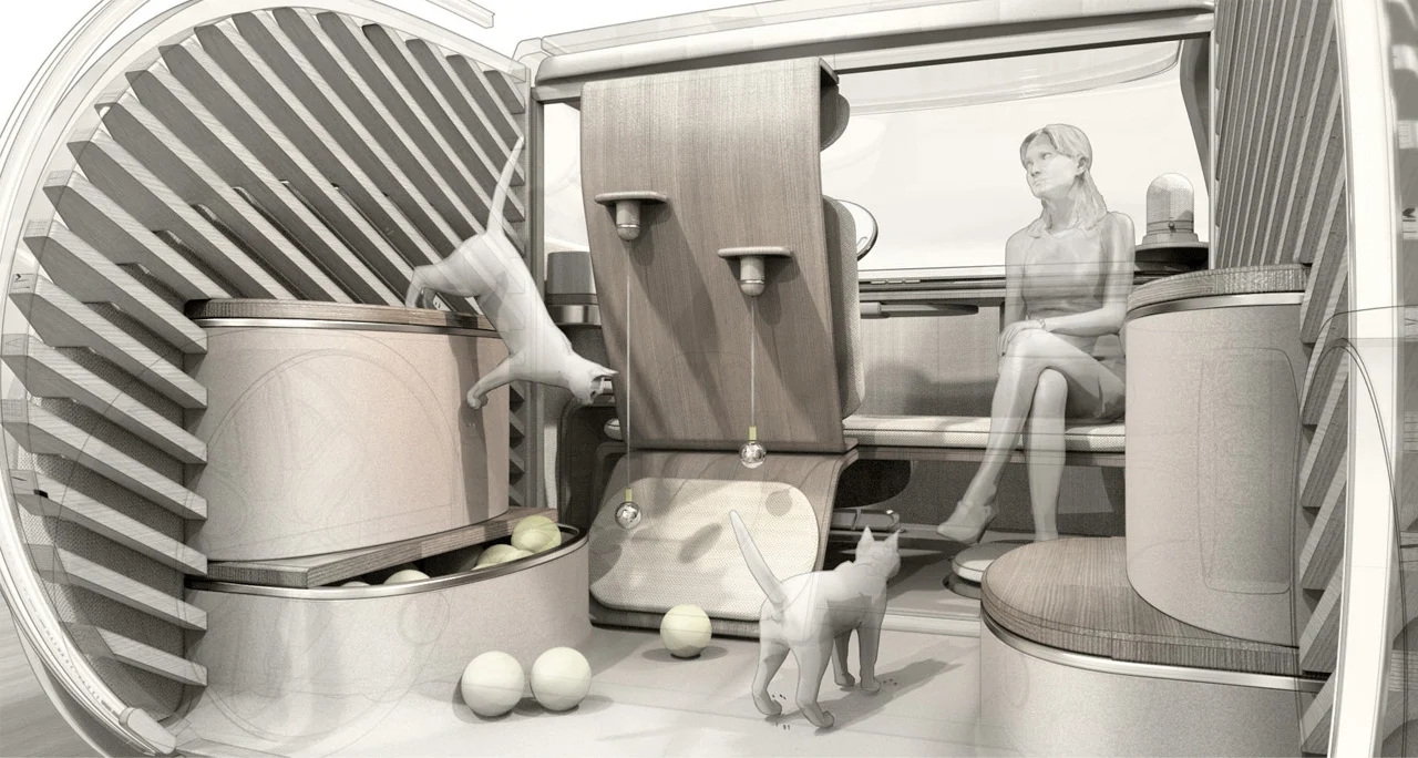 renault，electric vehicle，"Pet communication device"，RENAULT PET COMMUNI，Renault ez-go concept car，