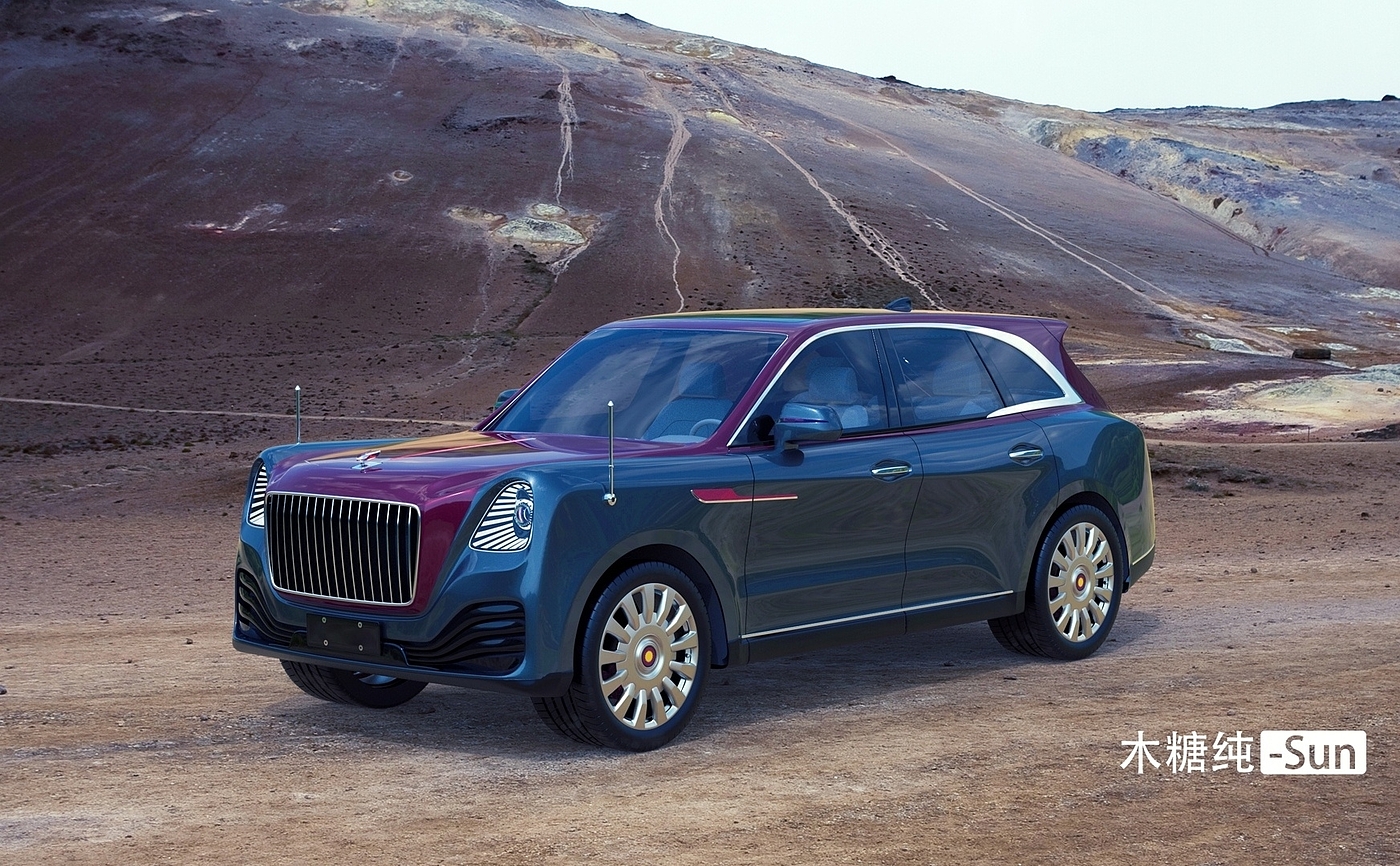 automobile，vehicle，industrial design，Automobile design，red flag，