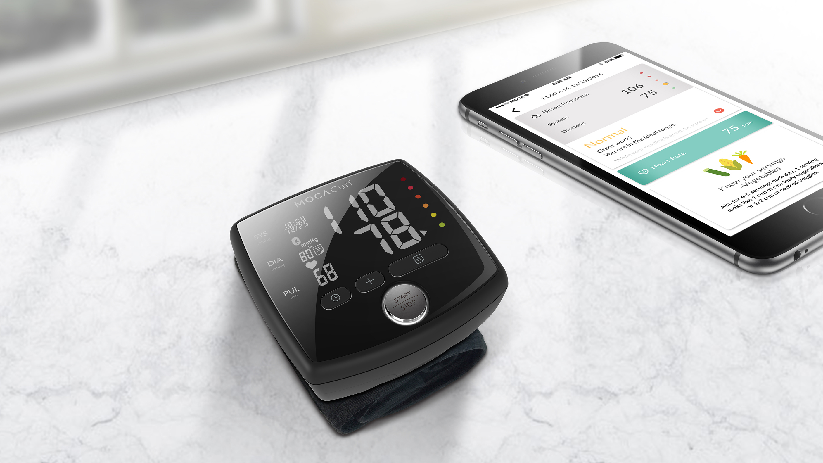 MOCACARE，Health monitoring，Heart health，Intelligent monitoring，heart rate，test，Medical assistance，