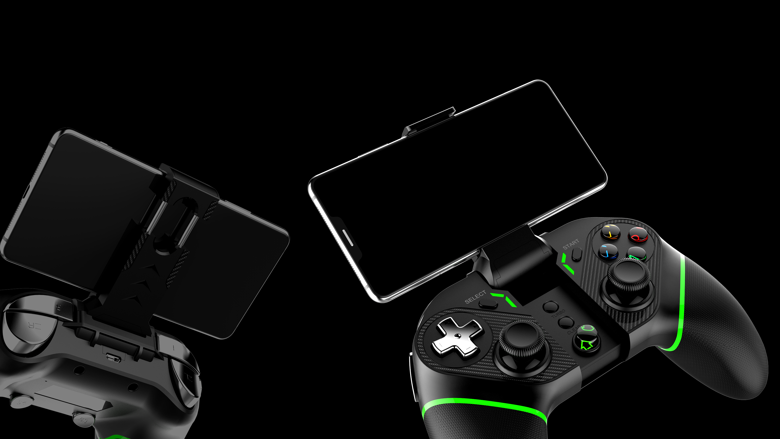 Game handle，Wireless controller，design sketch，Pie shark ipega，Bluetooth handle，