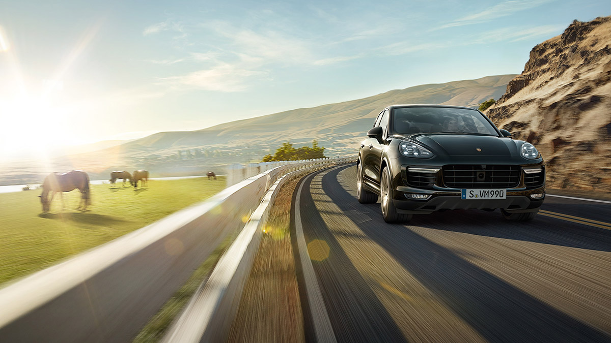 Automotive interior design，Car Photography，Porsche，Industrial design effect drawing，