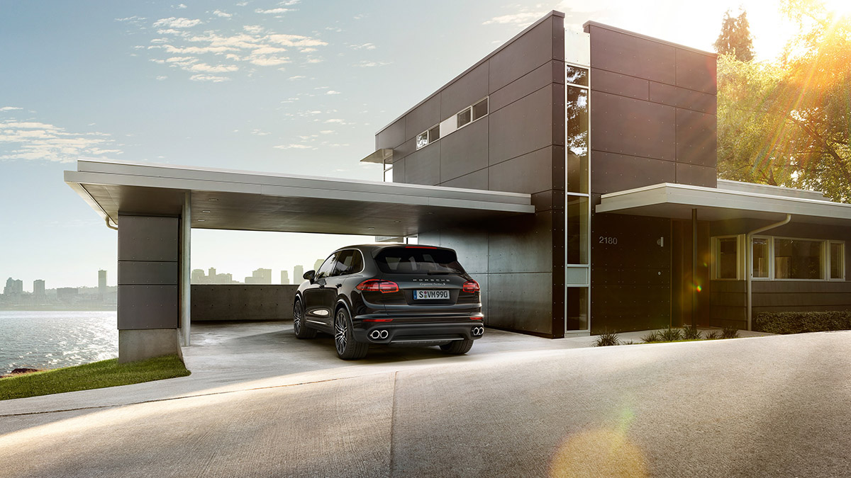 Automotive interior design，Car Photography，Porsche，Industrial design effect drawing，