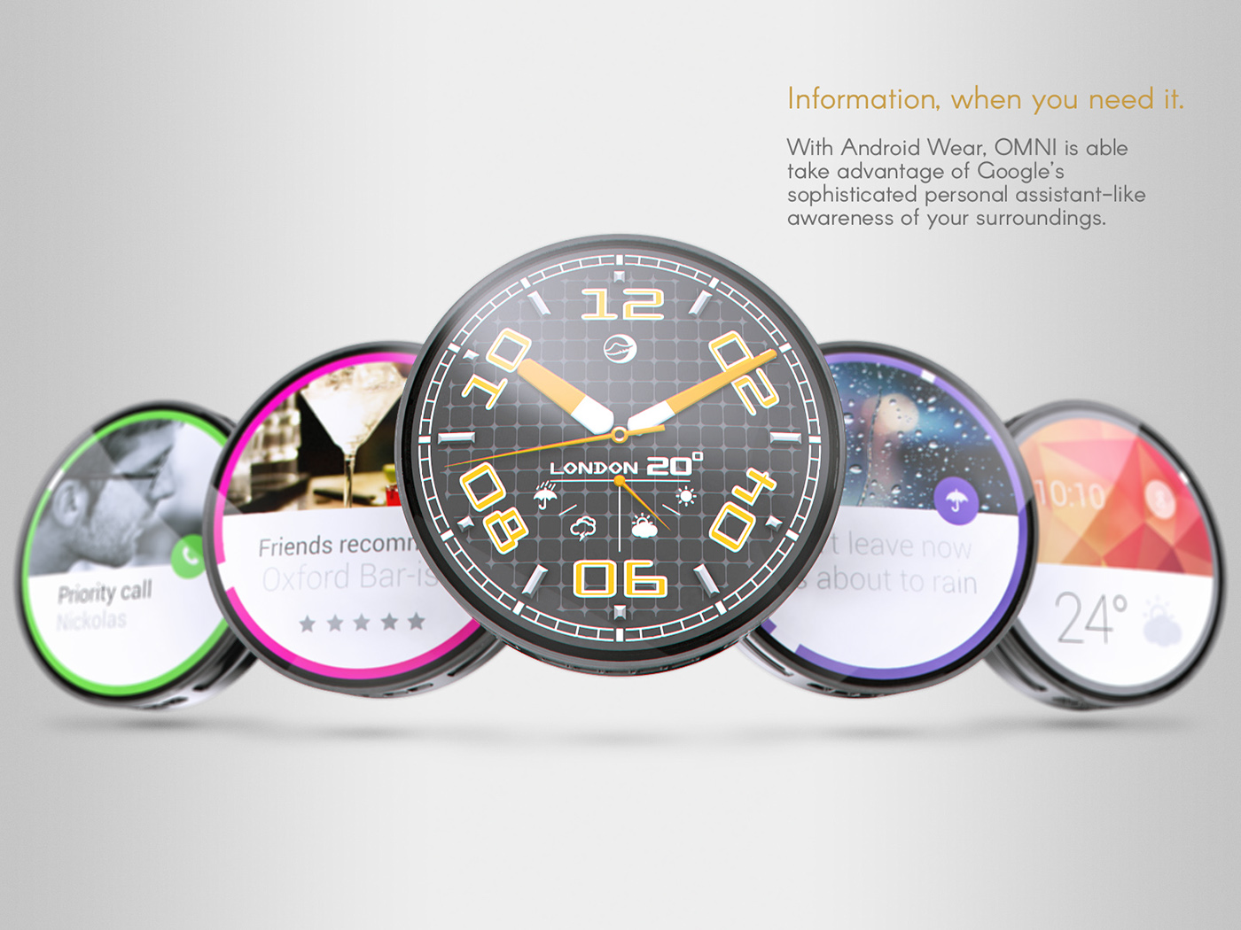 omni，Wrist watch，modularization，future，