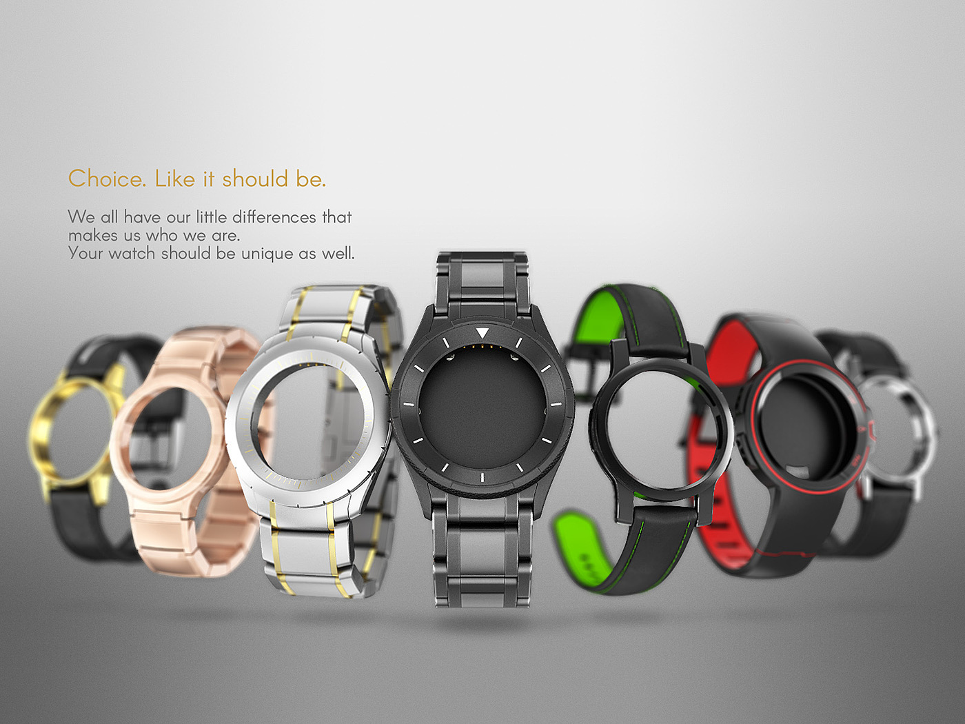 omni，Wrist watch，modularization，future，