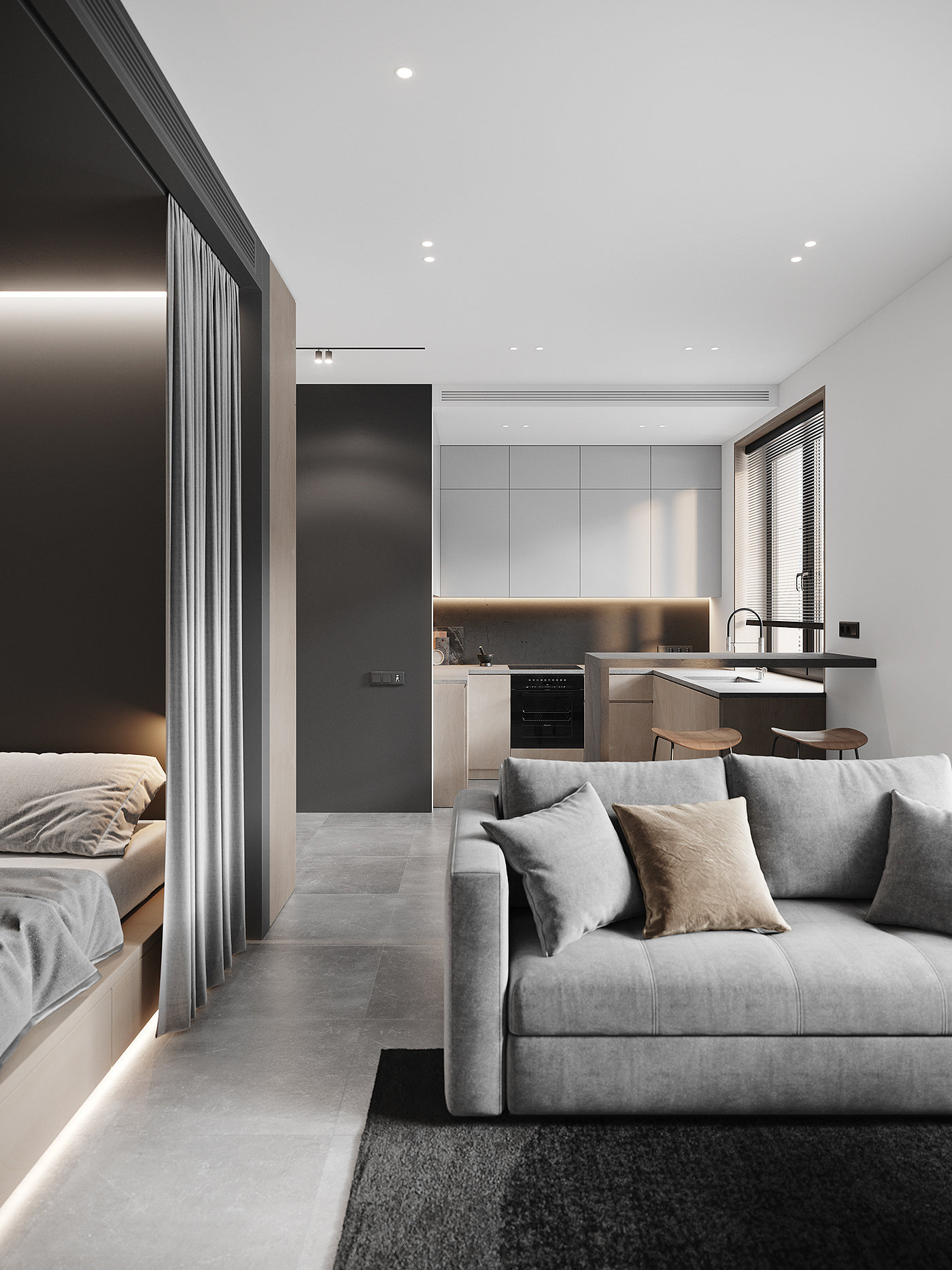 Architecture，Interior design，Interior decoration，VI26 Apartment，