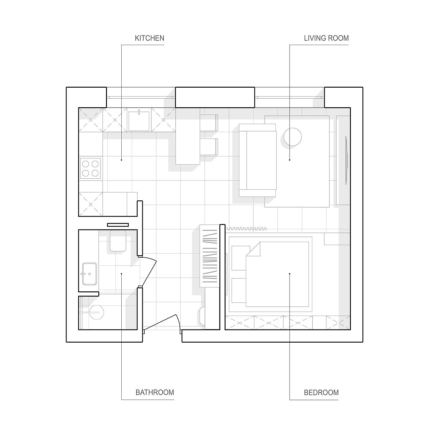 Architecture，Interior design，Interior decoration，VI26 Apartment，