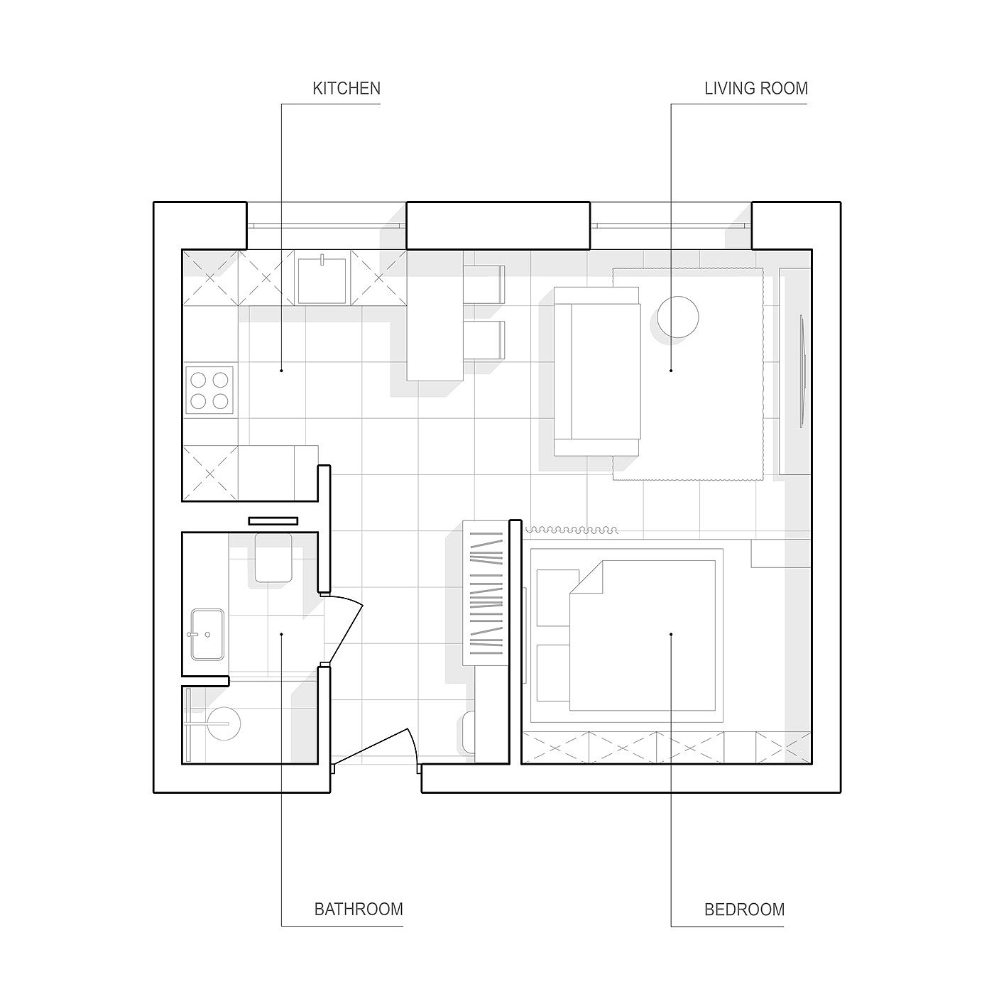 建筑，室内设计，室内装饰，VI26 Apartment，