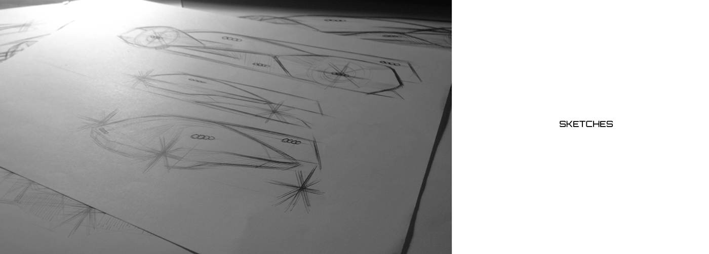 Audi ayrus，automobile，Hand drawn，Automatic design，