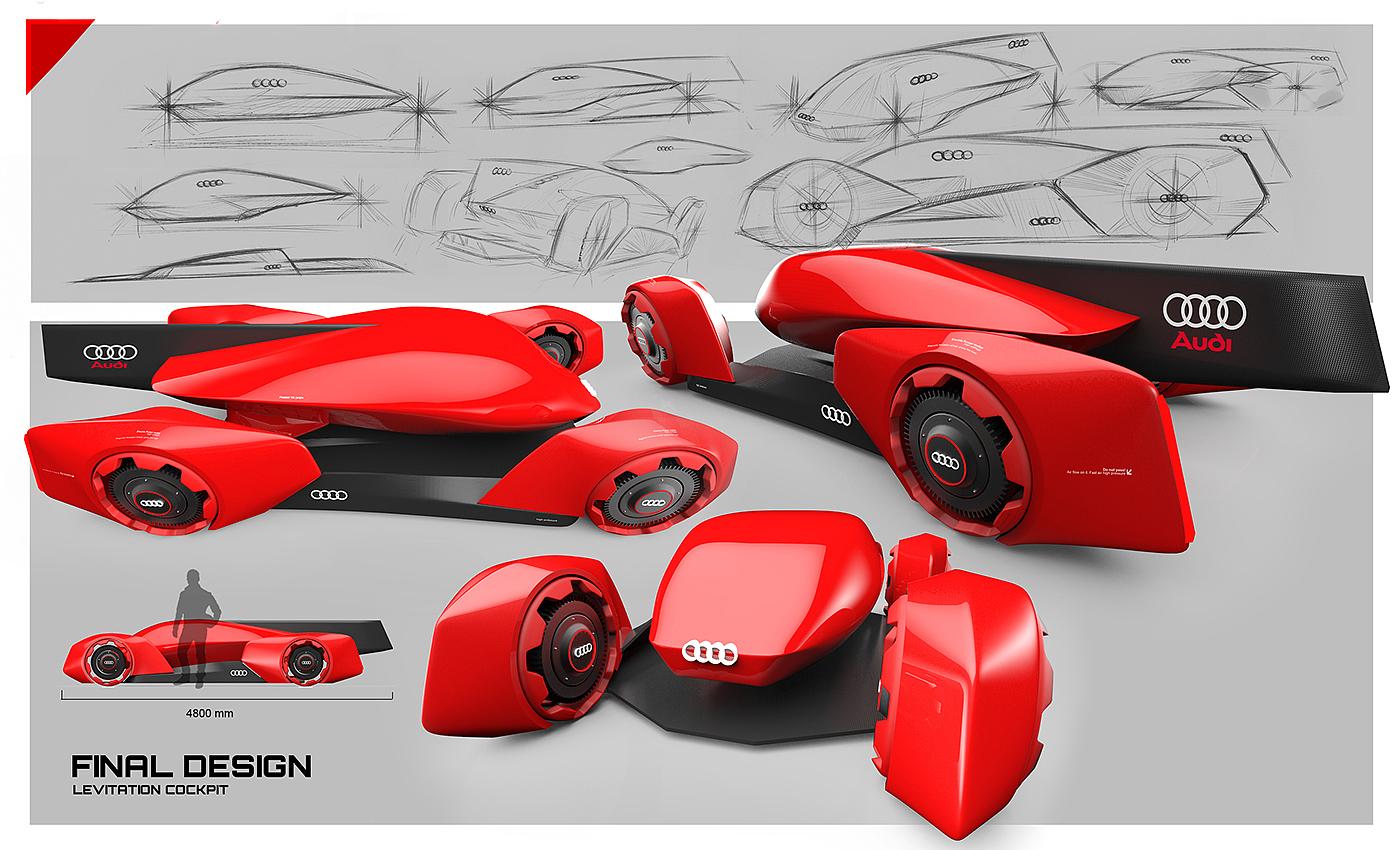 Audi ayrus，automobile，Hand drawn，Automatic design，