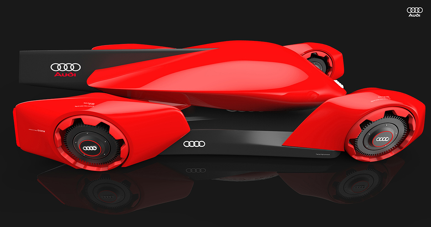 Audi ayrus，automobile，Hand drawn，Automatic design，