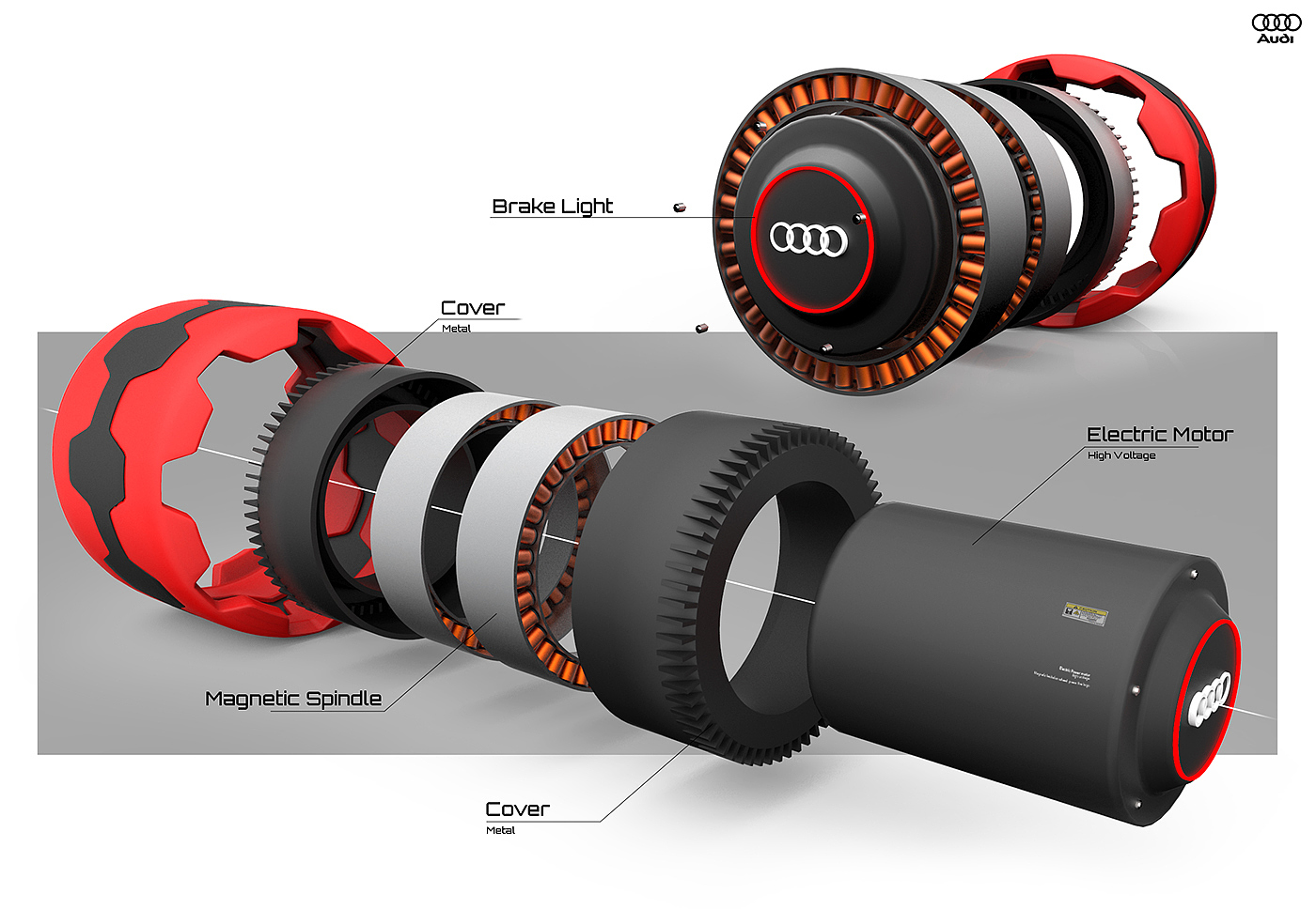 Audi ayrus，automobile，Hand drawn，Automatic design，