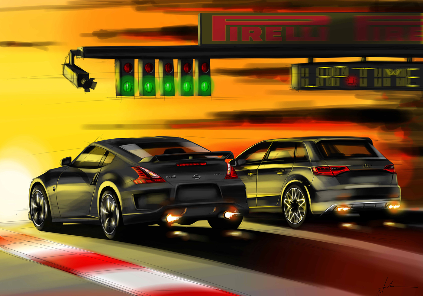 Hand drawn，sketch，automobile，