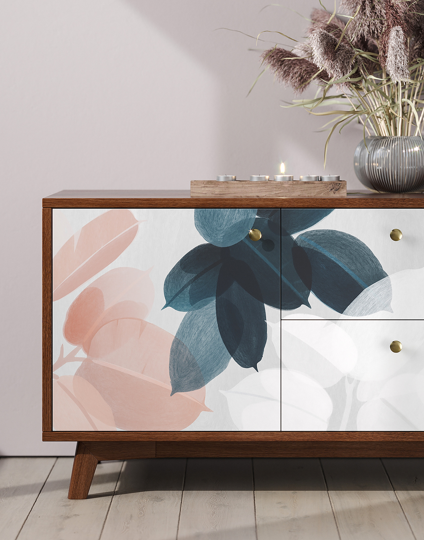 furniture design ，furniture，botany，cabinet，Home color matching，indoor，