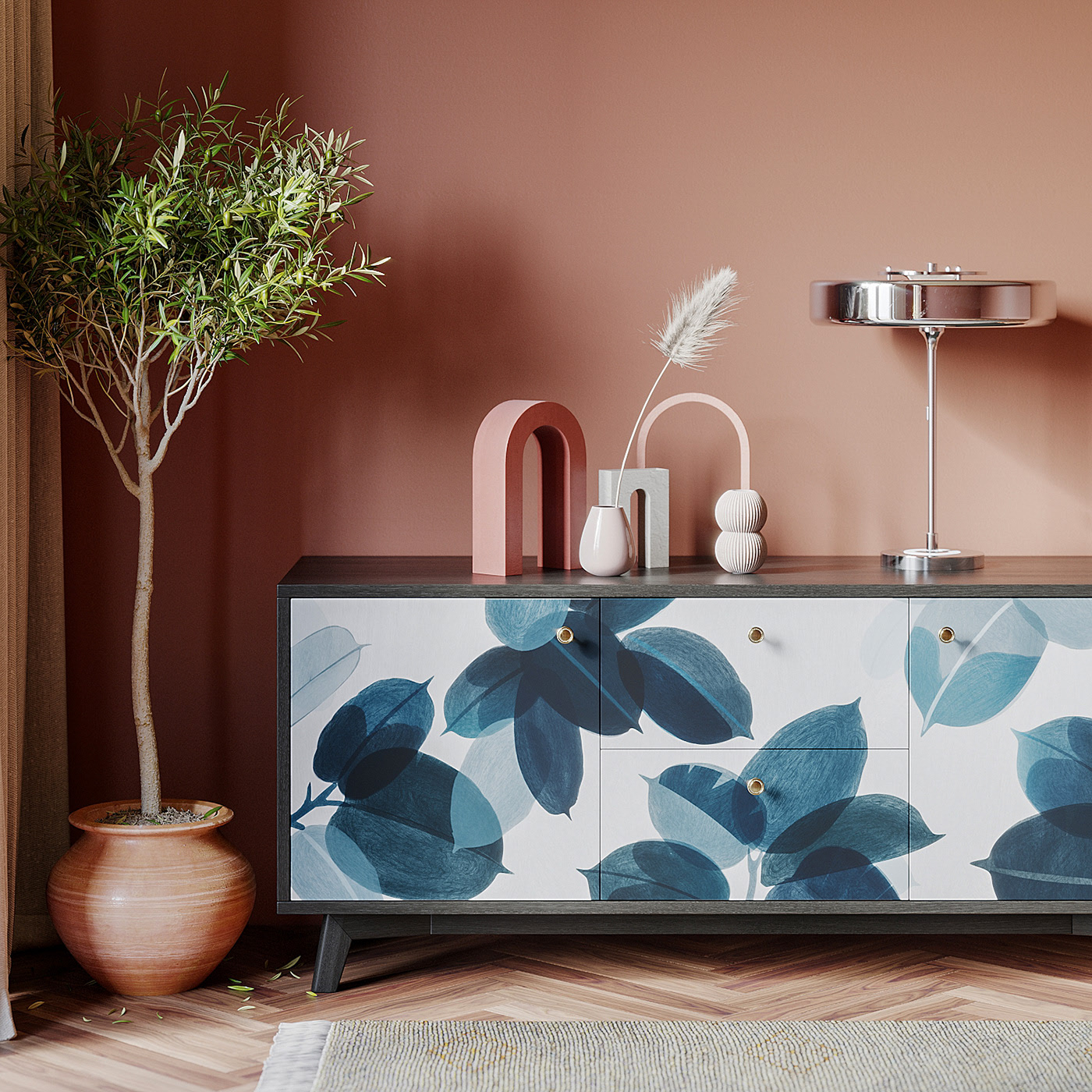 furniture design ，furniture，botany，cabinet，Home color matching，indoor，