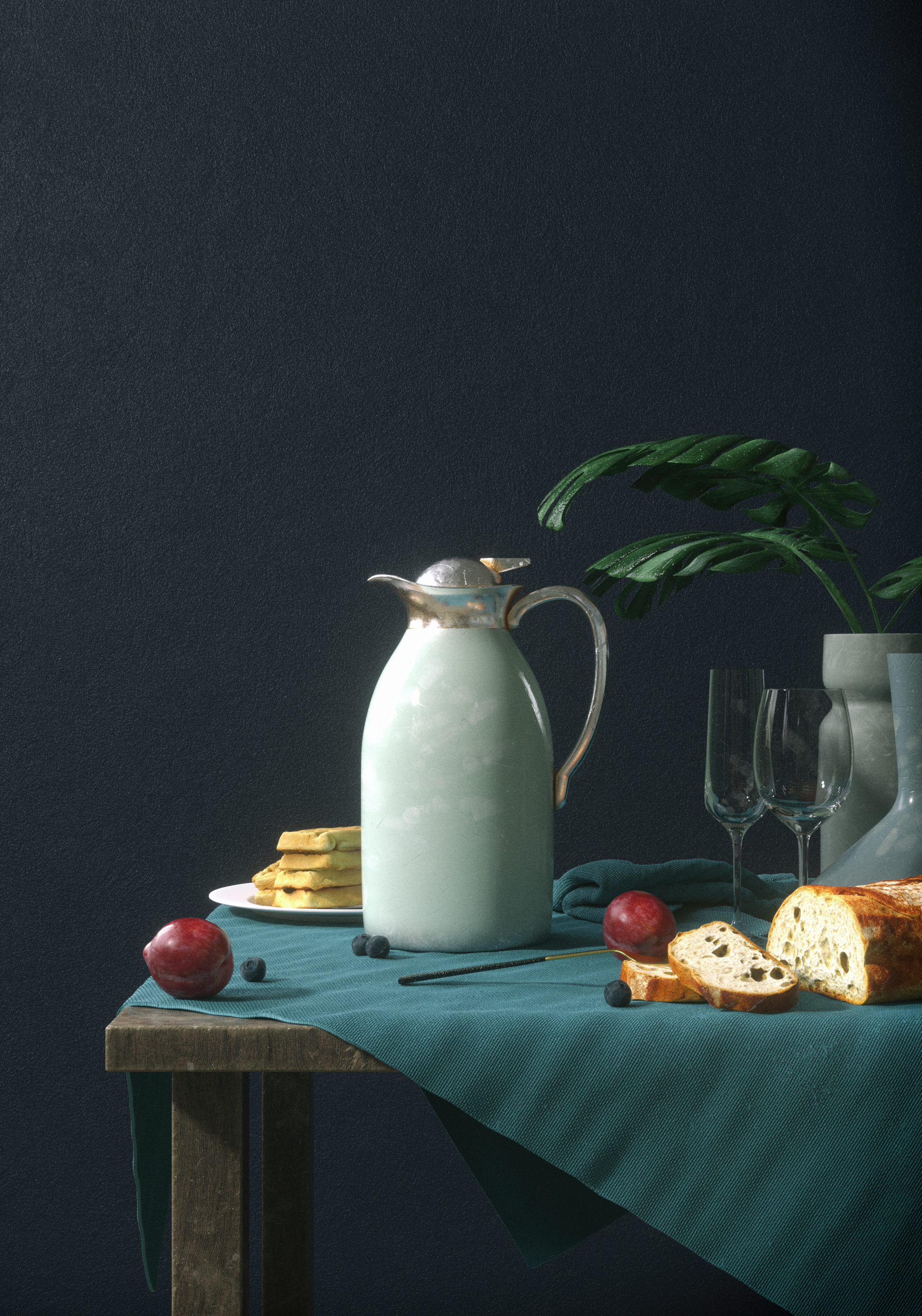 Rendering works，c4d，octane，