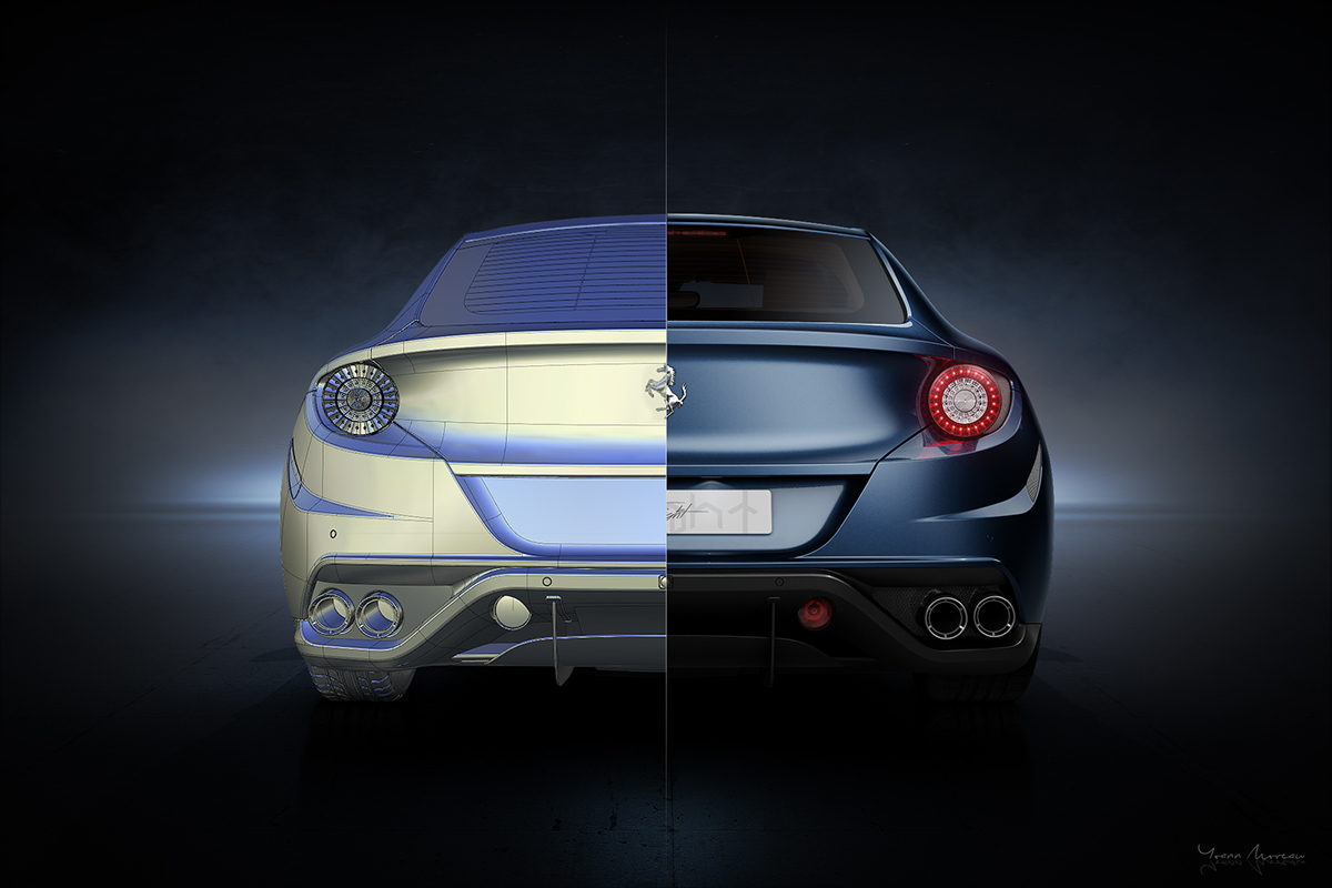 Ferrari，Sports car，Four wheel drive vehicle，Automobile design，industrial design，