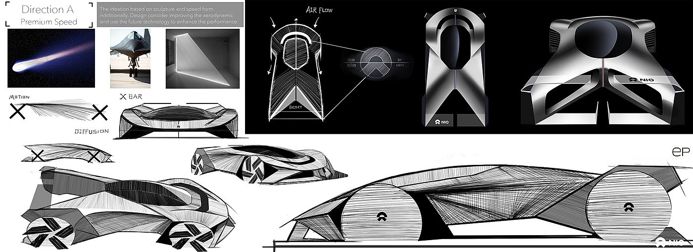 汽车，交通工具，概念设计，NIO Premium Concept，