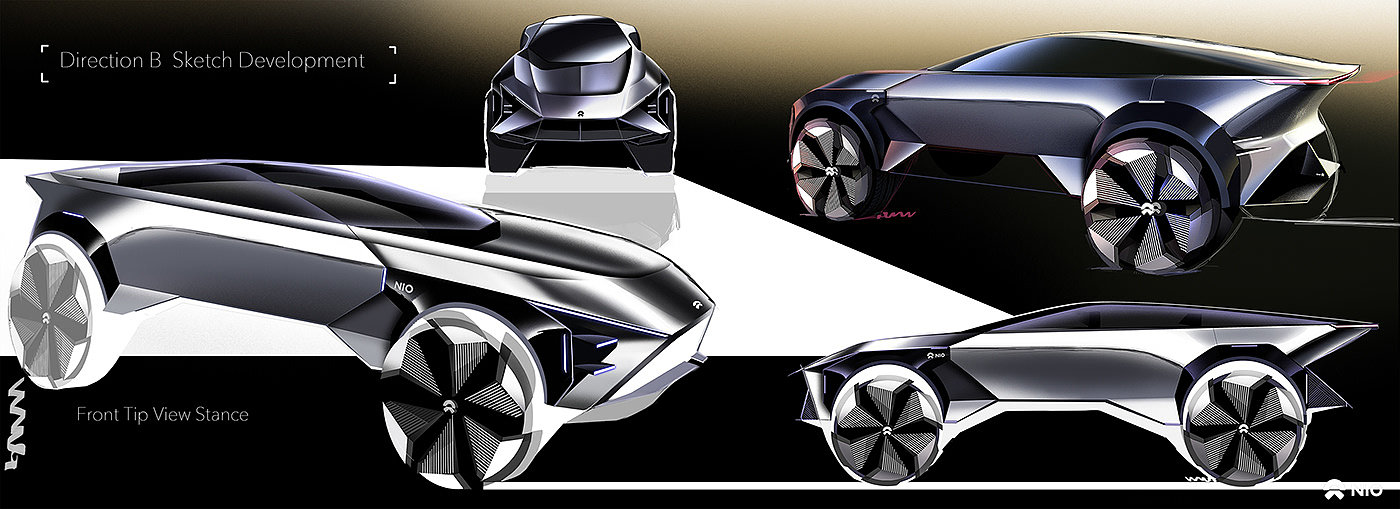 automobile，vehicle，conceptual design，NIO Premium Concept，