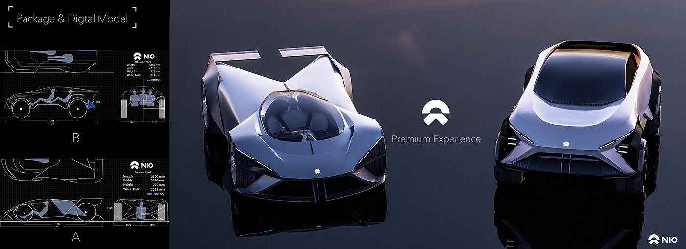 automobile，vehicle，conceptual design，NIO Premium Concept，