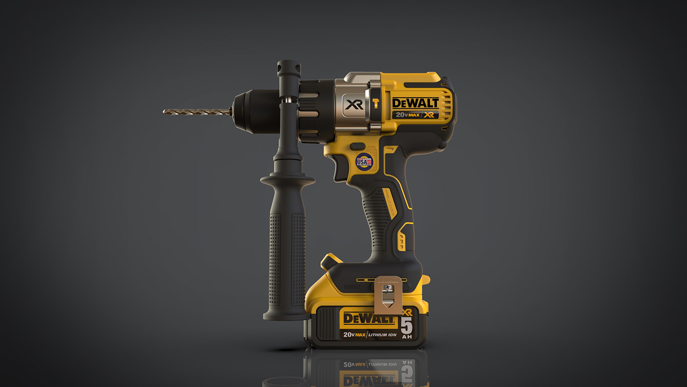 DeWalt bit，tool，3D modeling，3D design，