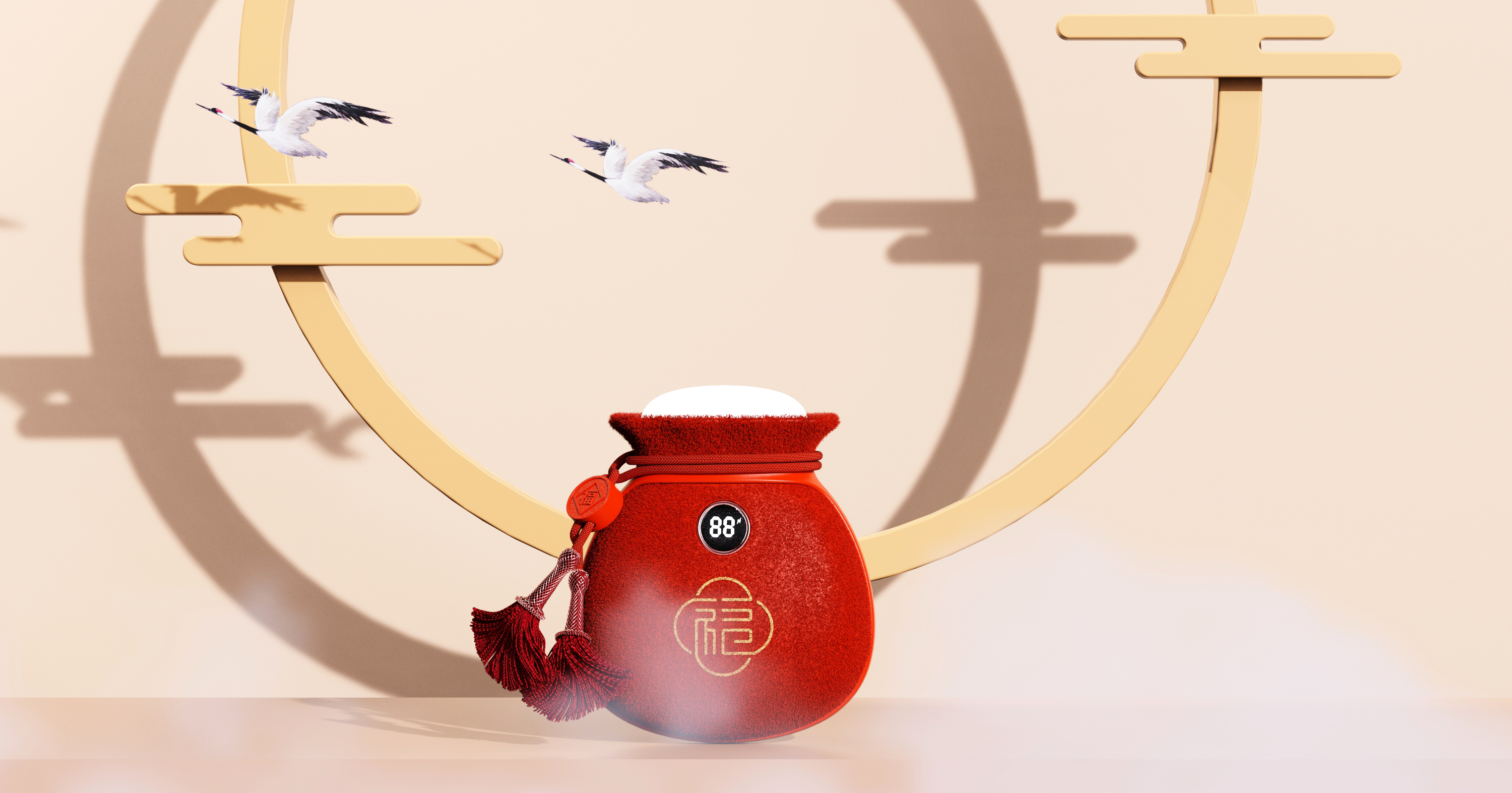 Warm hand treasure - power treasure - Guochao - light luxury - exquisite，