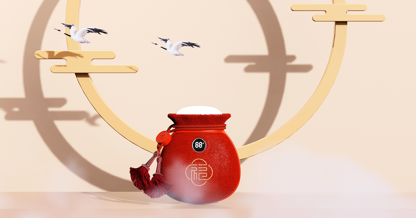 Warm hand treasure - power treasure - Guochao - light luxury - exquisite，
