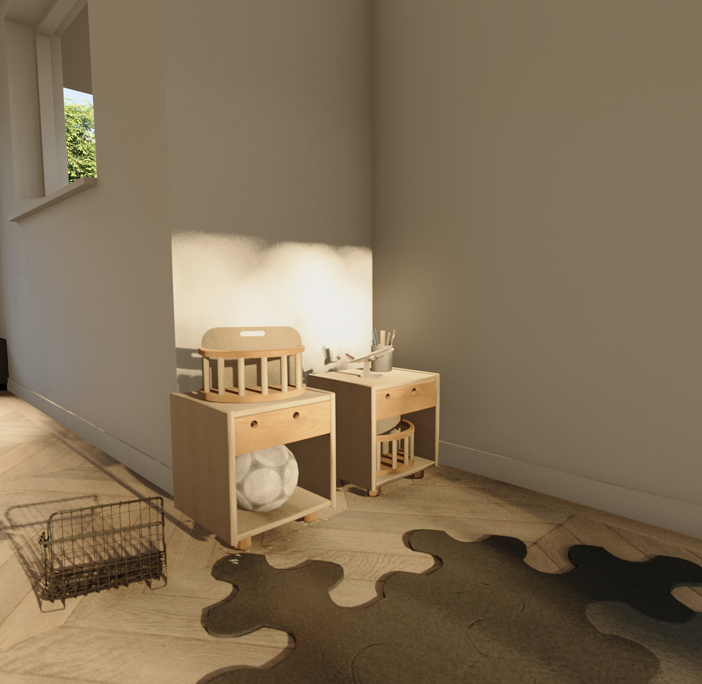 Cherry wood / children's furniture / solid wood furniture / hard maple，