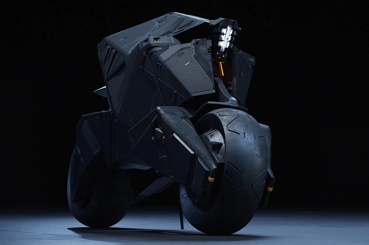 Batpod，骑行，蝙蝠车，概念图，