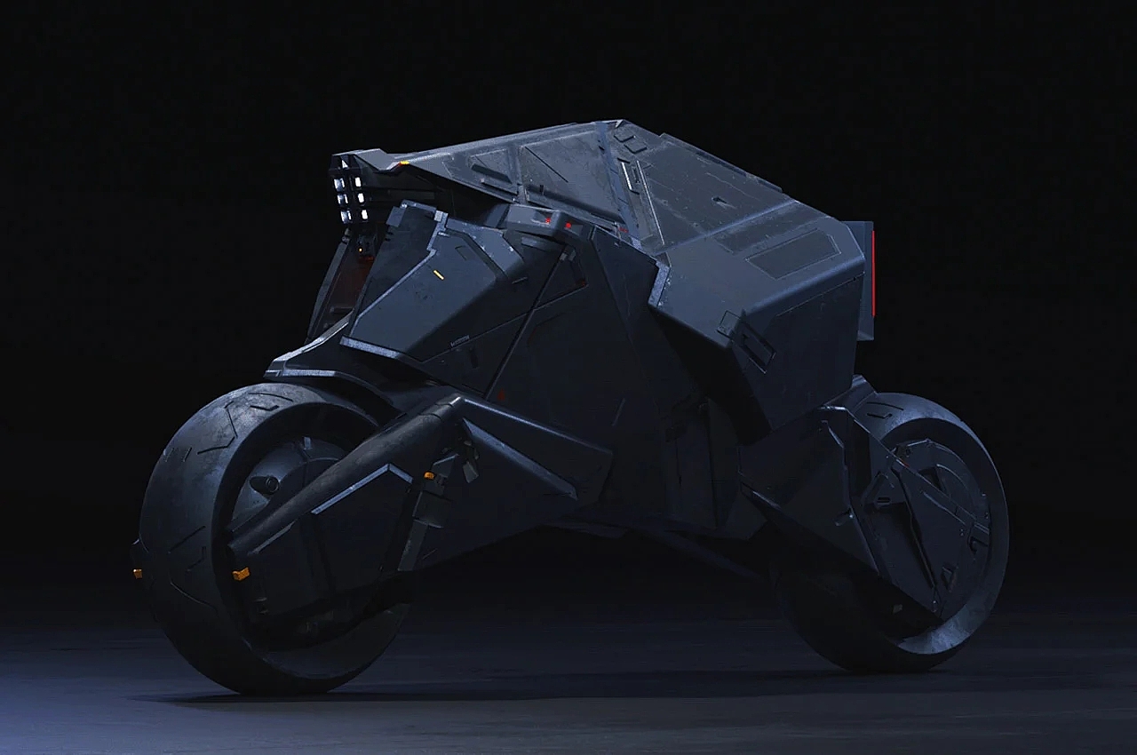 Batpod，骑行，蝙蝠车，概念图，