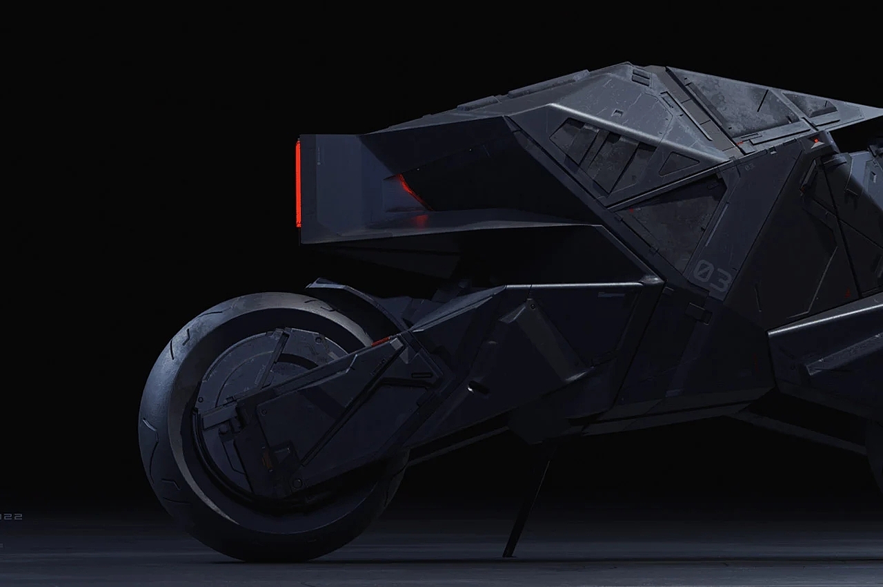 Batpod，骑行，蝙蝠车，概念图，