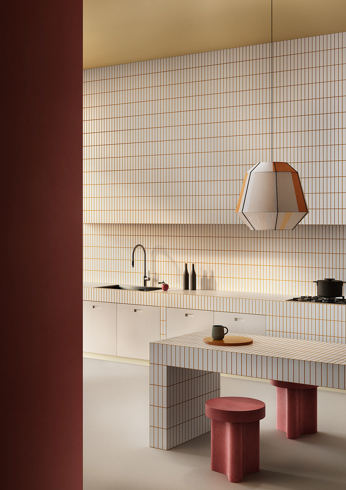 colour，Interior design，3D rendering，modeling，