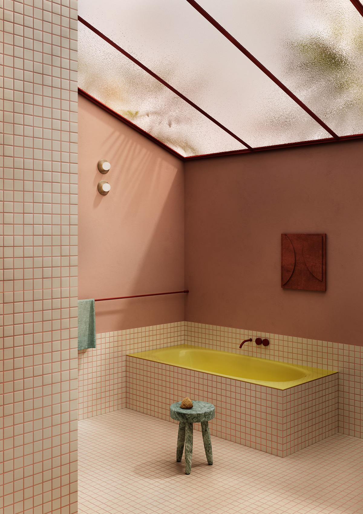 colour，Interior design，3D rendering，modeling，