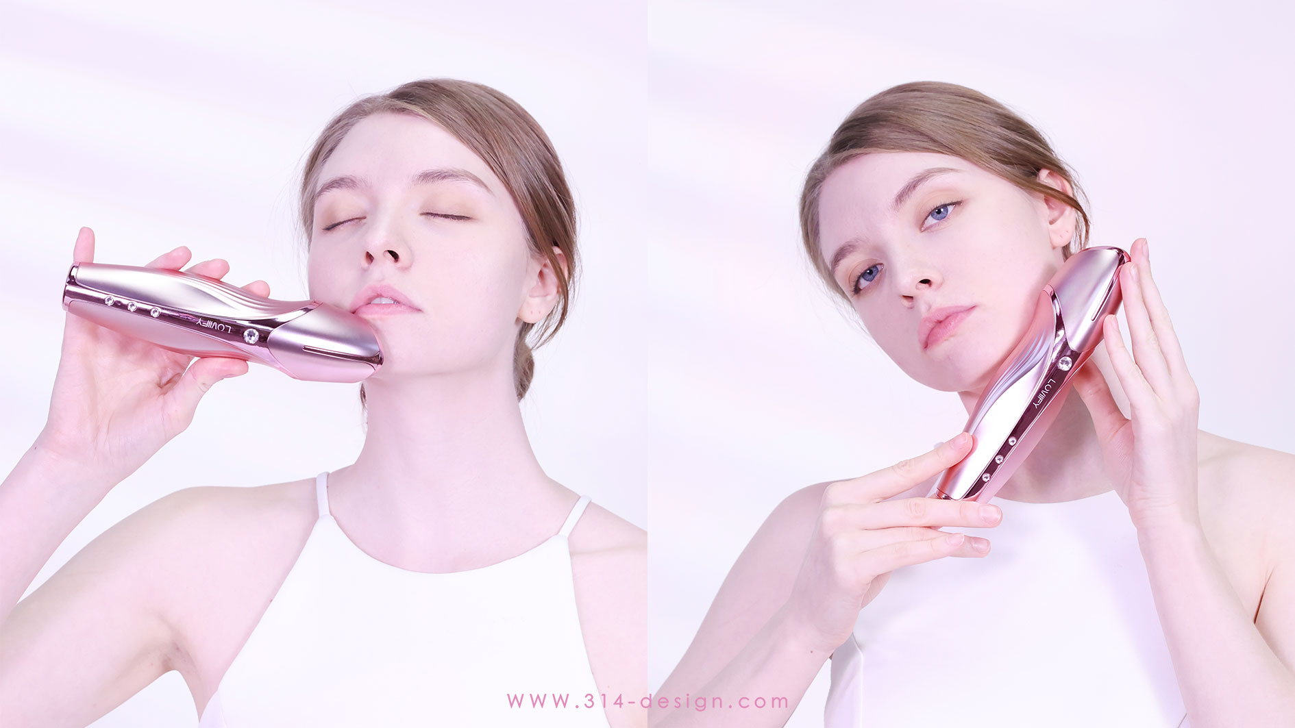 Radio frequency instrument，Personal beauty care，Fashion light luxury，Three points and one thought industrial design，