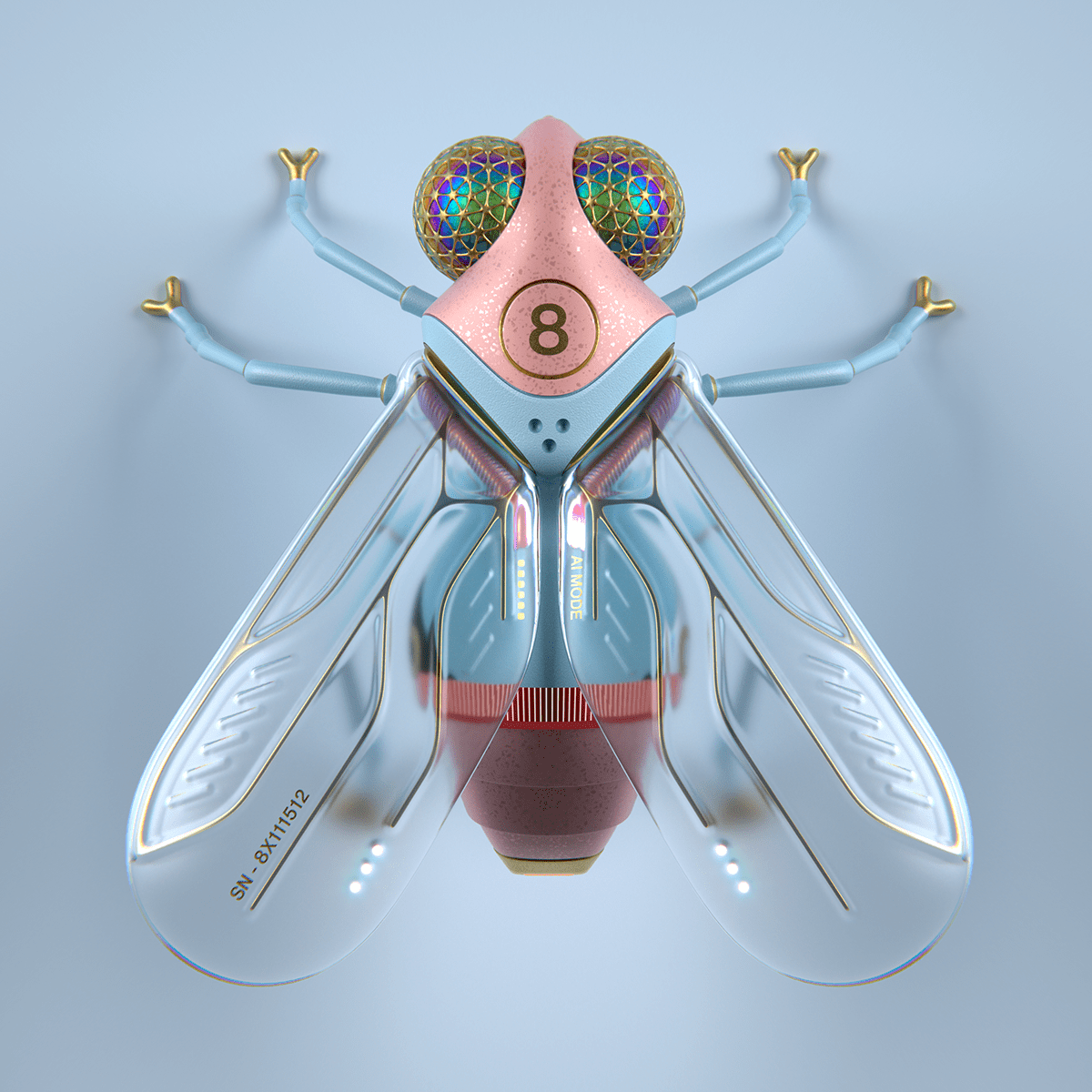 Yuri Mo，Octane rendering，Blender modeling，product design，