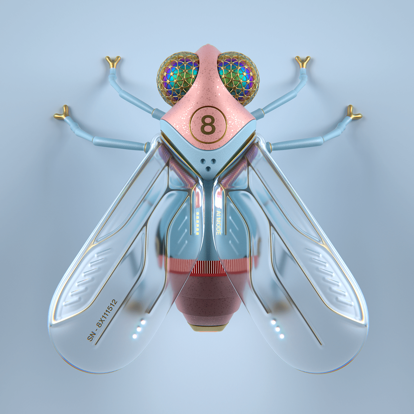 Yuri Mo，Octane rendering，Blender modeling，product design，