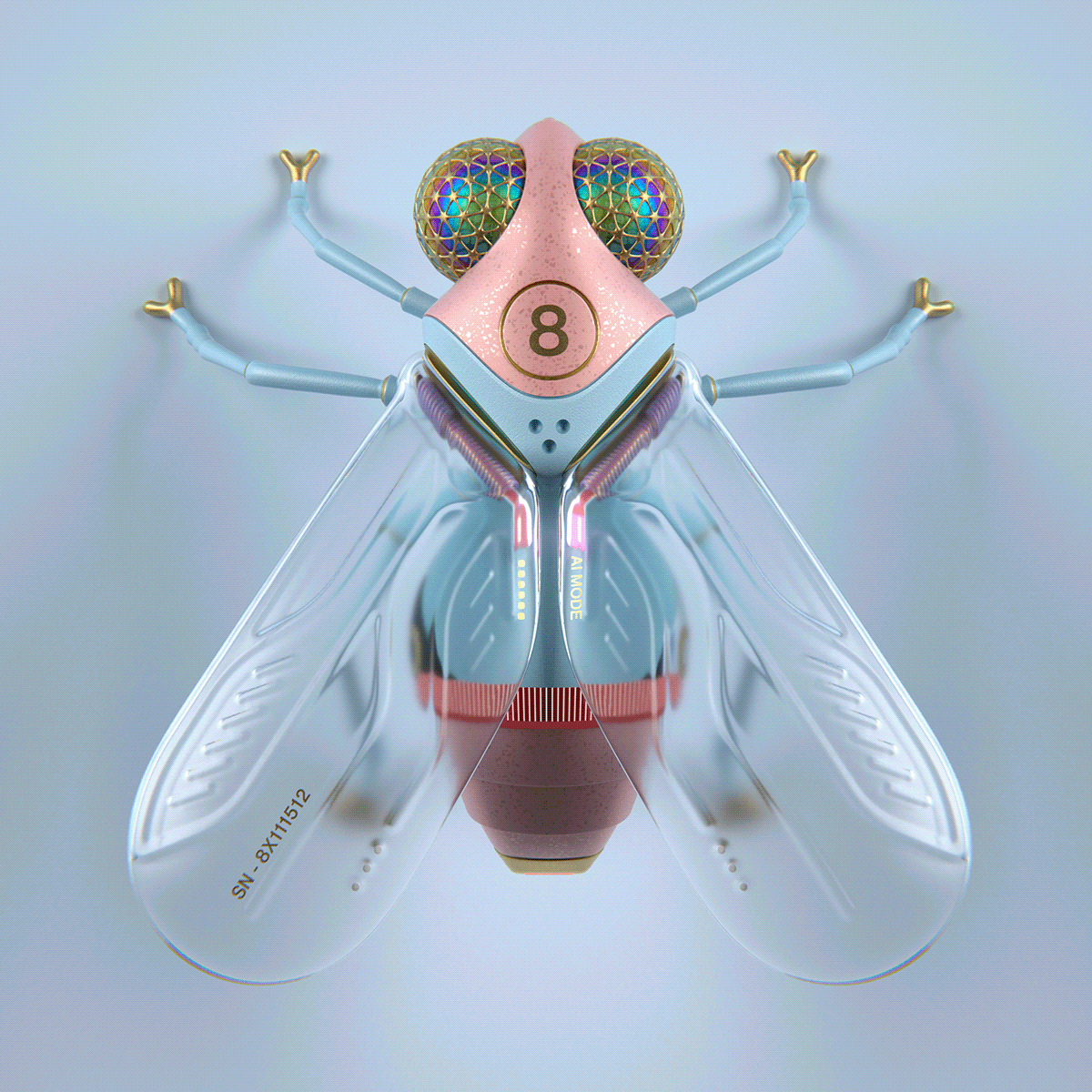 Yuri Mo，Octane rendering，Blender modeling，product design，