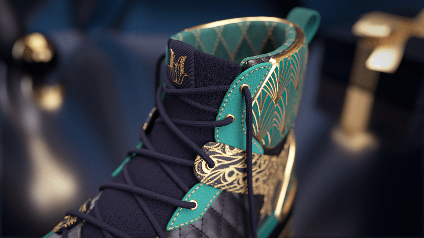 Emily Bisset，sneakers，Decorative art style，Leather material，Adob and Color，