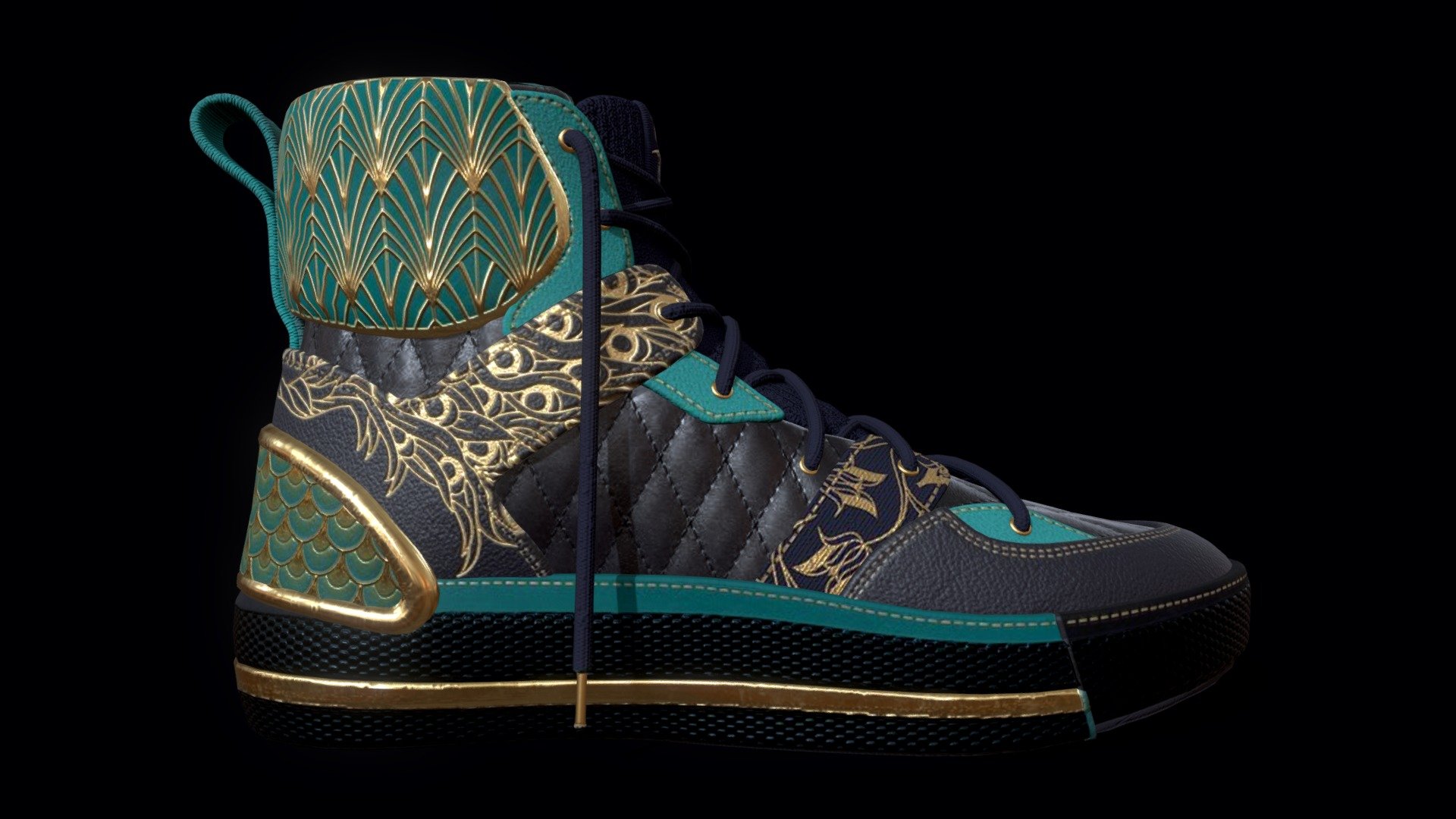 Emily Bisset，sneakers，Decorative art style，Leather material，Adob and Color，