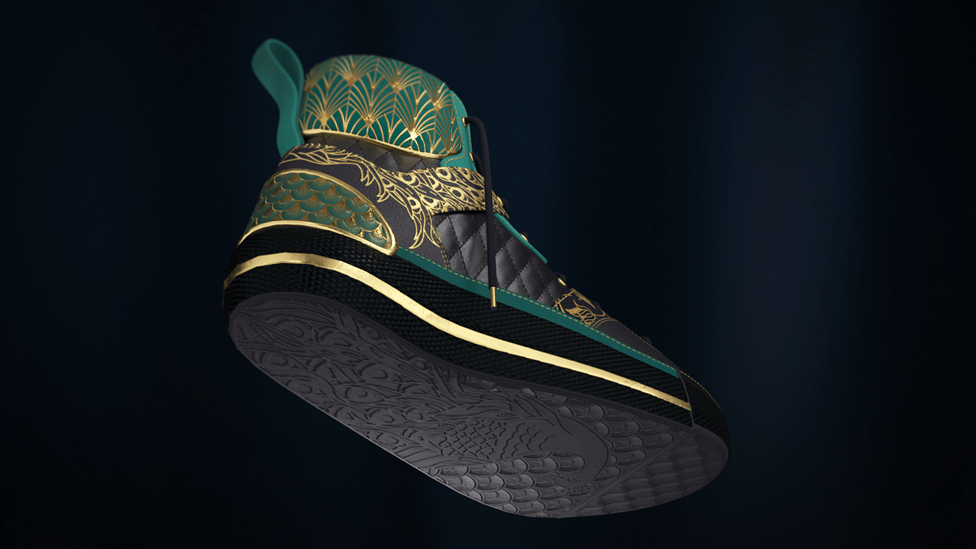 Emily Bisset，sneakers，Decorative art style，Leather material，Adob and Color，