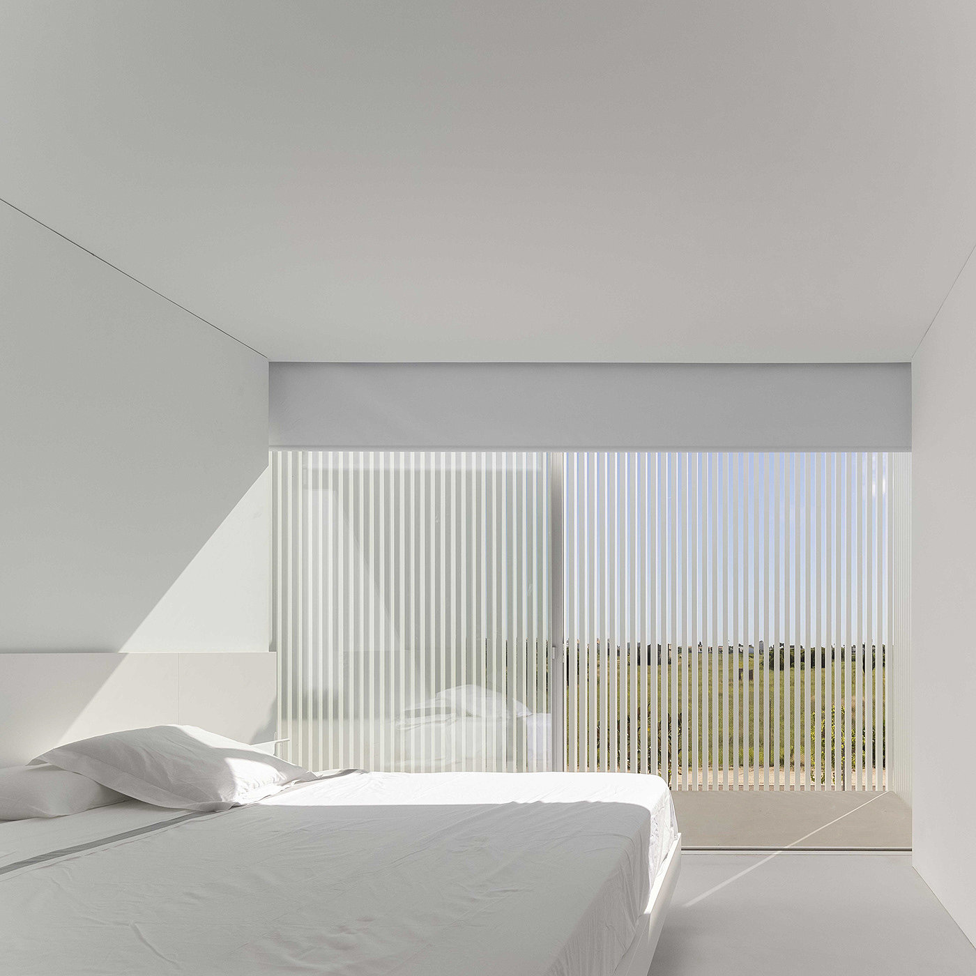 Piera House，Architectural design，Minimalist style，white，