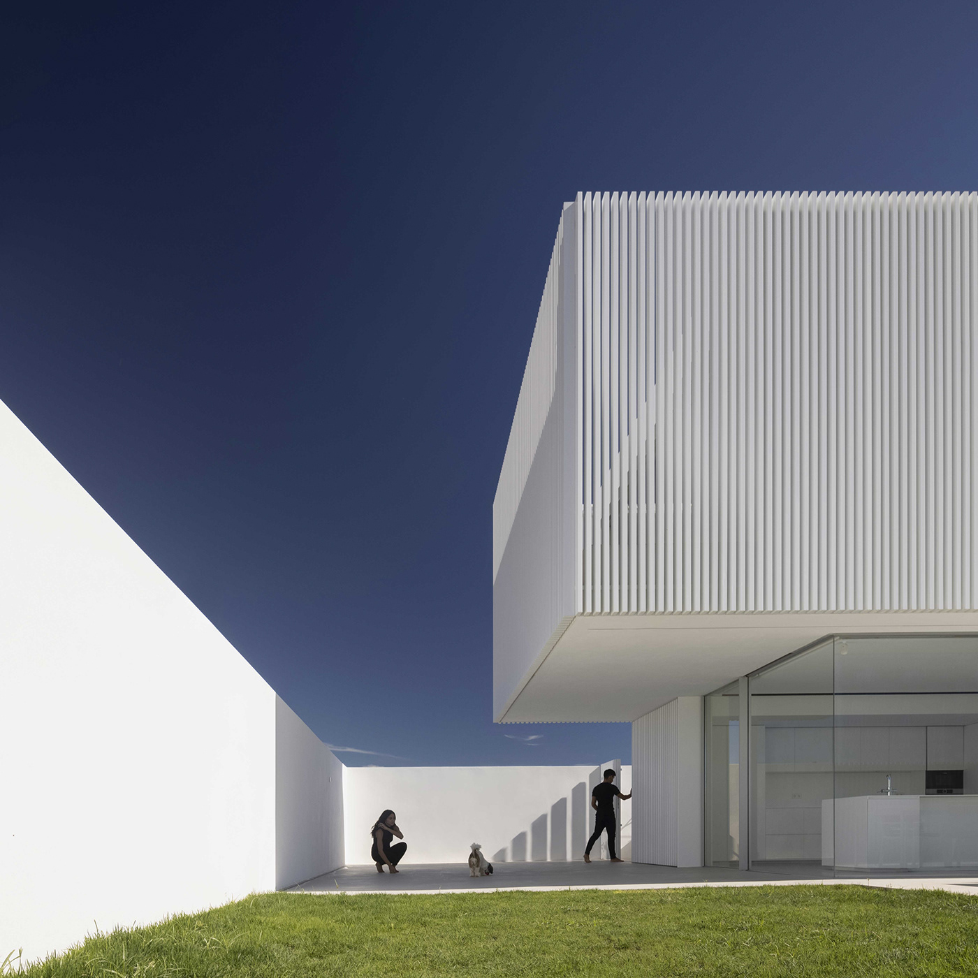 Piera House，Architectural design，Minimalist style，white，