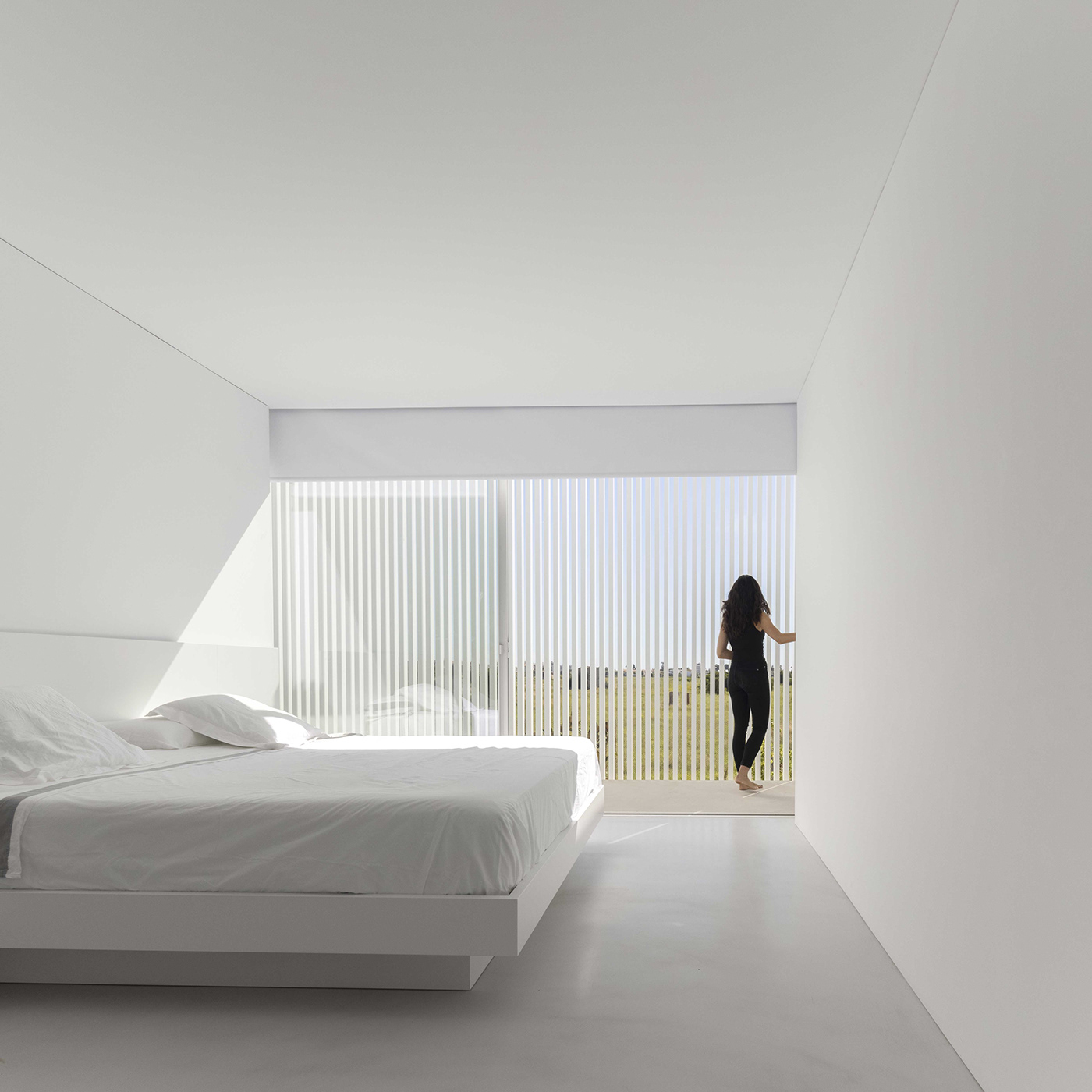 Piera House，Architectural design，Minimalist style，white，